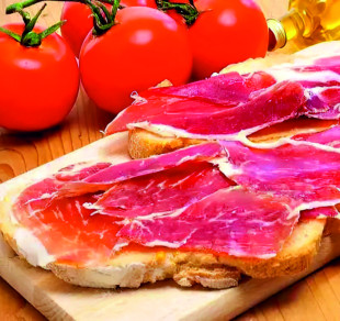Pamboli con jamón serrano Joselito